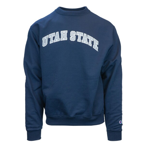 Columbia Utah State Embroidered Patch Crew Sweatshirt